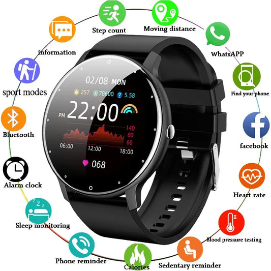 Reloj Inteligente LIGE BW0223 | Monitoreo de Actividad y Salud | Notificaciones de Llamadas y Redes Sociales