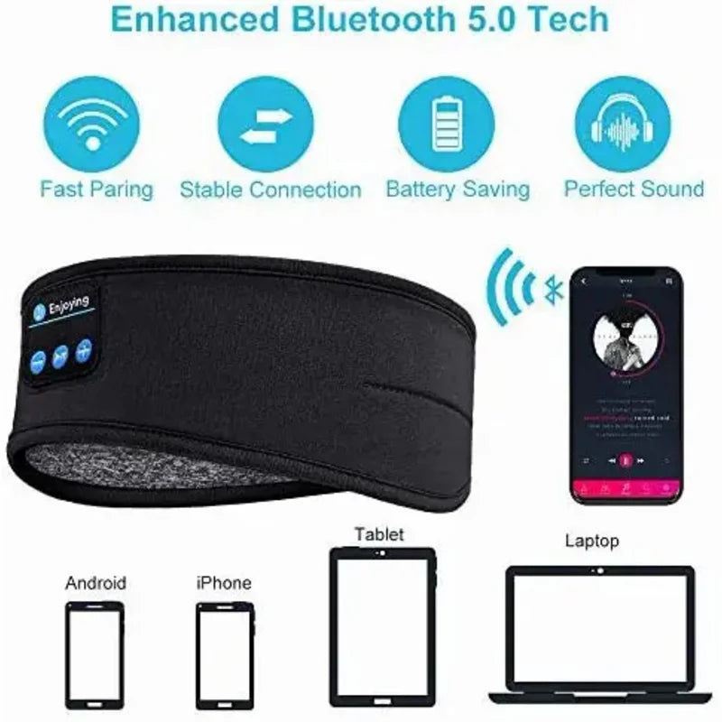Máscara para Dormir con Bluetooth | Música y Sonidos Relajantes | Envío Gratis