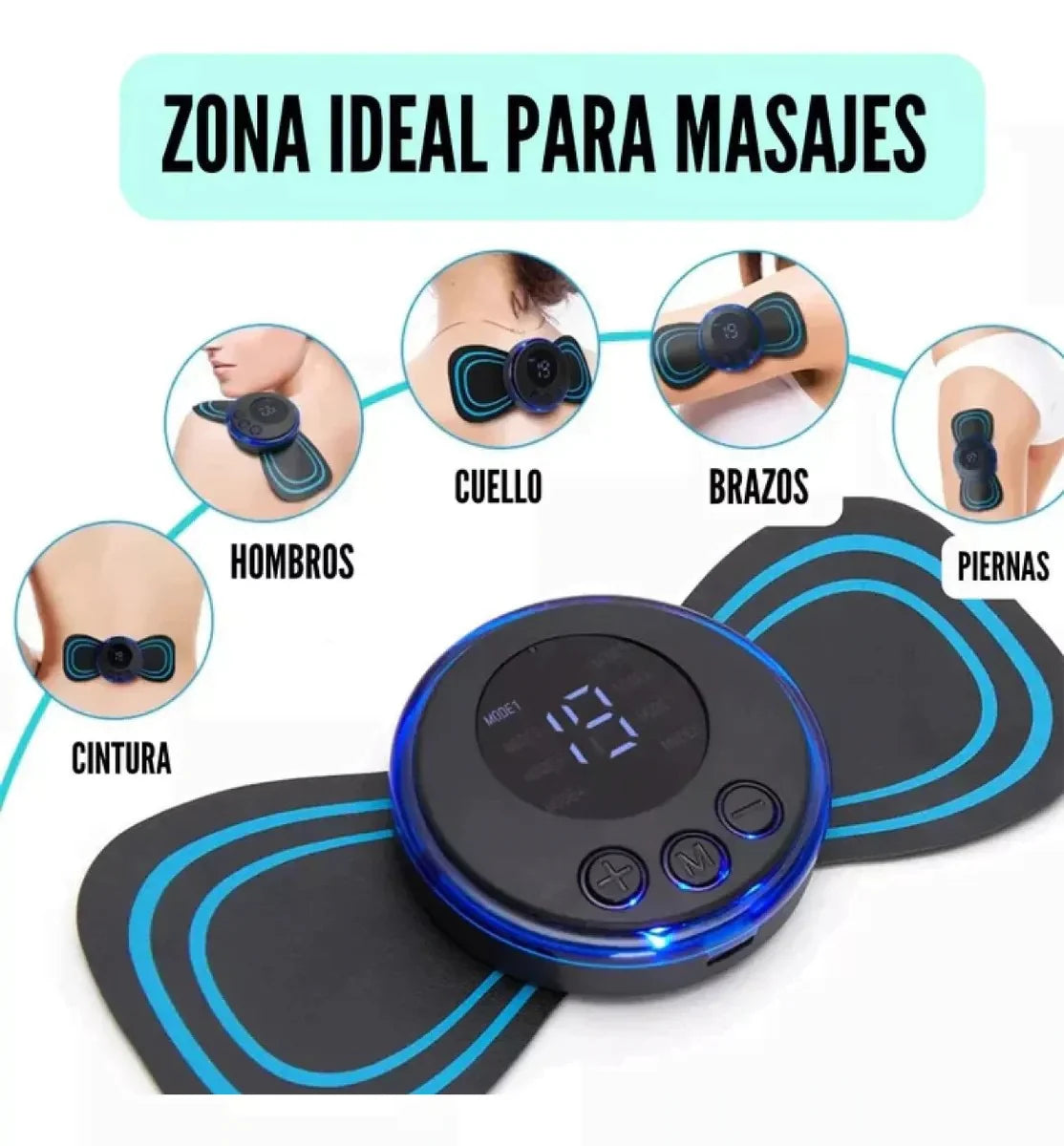 Parche Masajeador Mariposa | Alivio de Dolor en Cuello, Espalda y Cintura | Envío Gratis